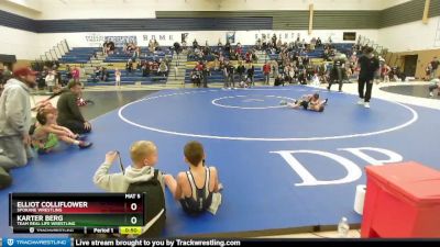 63 lbs Semifinal - Karter Berg, Team Real Life Wrestling vs Elliot Colliflower, Spokane Wrestling