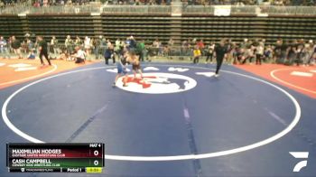 85 lbs 3rd Place Match - Maximilian Hodges, Eastside United Wrestling Club vs Cash Campbell, Cowboy Kids Wrestling Club