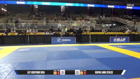 Sophie Anne Stulce vs Lily Josephine Riga 2025 Pan Kids Jiu-Jitsu IBJJF Championship