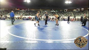 140 lbs Consi Of 4 - Erik Marquez, OKC Saints Wrestling vs Ashton Gonzales, ALL AMERICAN WRESTLING CLUB