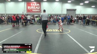 53 lbs Champ. Round 2 - Canon Freeman, Riverheads Youth Wrestling vs Lincoln Grosskreuz, Williamsburg Wrestling Club