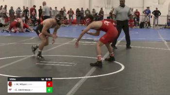 125 lbs Rd Of 16 - Marcello Milani, Cornell vs Eddie Ventresca, Virginia Tech