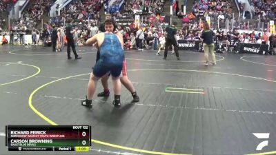 3rd Place Match - Carson Browning, Sault Blue Devils vs Richard Feirick, Northview Wildcat Youth Wrestling