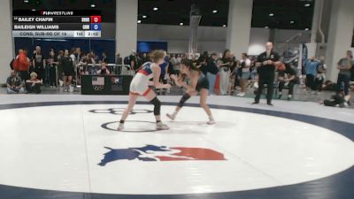 125 lbs Cons. Sub-rd Of 16 - Bailey Chafin, Sweet Home High School Wrestling vs Baileigh Williams, Gold Rush Wrestling