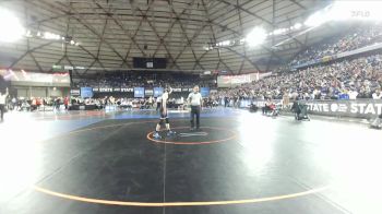 Boys 2A 138 lbs Champ. Round 2 - Justyce Zuniga, Toppenish vs Austin Wallace, Hockinson