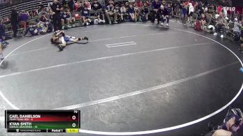 70 lbs Semis & 1st Wrestleback (8 Team) - Kyan Smith, Kansas Anaconda vs Cael Danielson, Team Texas Red