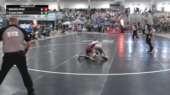 AA 120 lbs Champ. Round 1 - Caleb Crisp, Bradley Central High School vs Brooks Ryan, Dobyns Bennett High School