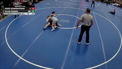 215 lbs Semis & 1st Wrestleback (8 Team) - Dylan Johnson, Kearney vs Grant Schwerdtfeger, Lincoln East