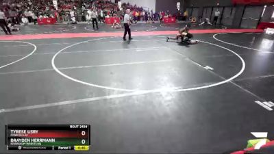 97 lbs Cons. Round 2 - Brayden Herrmann, Kewaskum Wrestling vs Tyrese Usry, Fond Du Lac