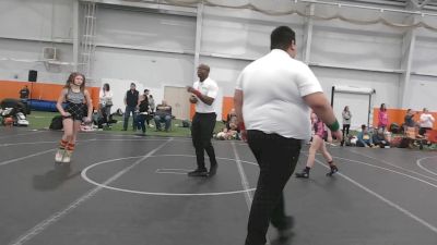 102 lbs Round 3 (6 Team) - Esmae Morris, Lady Warriors United Gold vs Olivia Capper, Backyard Barbies