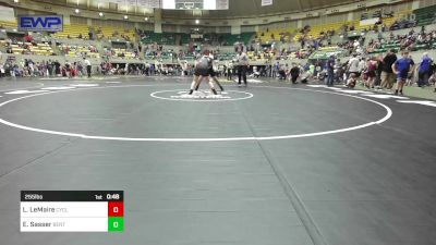 255 lbs Rr Rnd 3 - Lucy LeMaire, Cyclone Youth Wrestling vs Elijah Sasser, Bentonville Wrestling Club