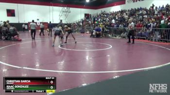 120 lbs Champ. Round 1 - Isaac Gonzalez, Western vs Christian Garcia, Walnut