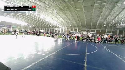 118 lbs Cons. Semi - Brayden McMillan, Team Prestige Wrestling vs Trek Keller, Preston Warriors