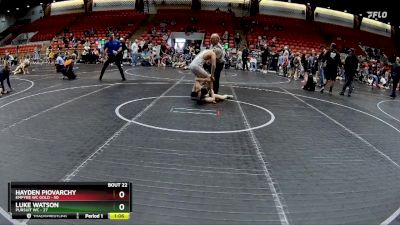 130 lbs Round 6 (8 Team) - Hayden Piovarchy, Empyre WC Gold vs Luke Watson, Pursuit WC