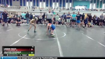 76 lbs Round 5 (8 Team) - Grayson McDonald, Florida Scorpions Gold vs Jaxson Tocco, U2 Upstate Uprising