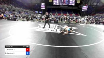 100 lbs Cons 16 #2 - Jaidyn Alvarado, Kansas vs Eyvori Jacquez, Colorado