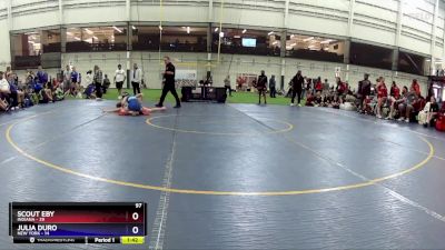 97 lbs Round 2 (8 Team) - Scout Eby, Indiana vs Julia Duro, New York