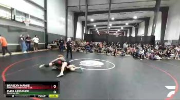 117 lbs Quarterfinal - Braelyn Manke, Steelclaw Wrestling Club vs Maya Lindauer, Olympiad RTC