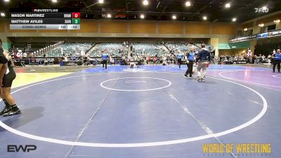 92 lbs Consolation - Mason Martinez, Brawler Elite vs Matthew Aviles, Savage House Wrestling Club