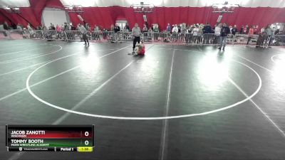 120 lbs Champ. Round 1 - Jacob Zanotti, Wisconsin vs Tommy Booth, Moen Wrestling Academy