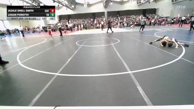 52-B lbs Round Of 32 - Jazale Shell Smith, East Hartford Stingers Youth vs Logan Forsyth, Triumph Trained