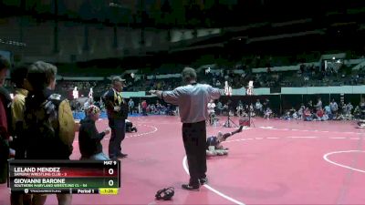 85 lbs Quarterfinal - Leland Mendez, Samurai Wrestling Club vs Giovanni Barone, Southern Maryland Wrestling Cl