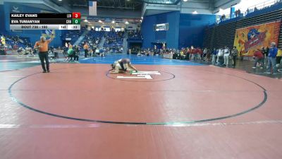 190 lbs Cons. Round 6 - Eva Tumanyan, Choate Rosemary Hall vs Kailey Evans, Lehighton Area