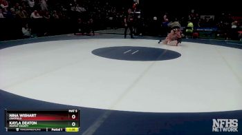 130 lbs Champ. Round 1 - Kayla Deaton, Moffat County vs Nina Wishart, Chatfield