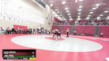 215 lbs Quarterfinal - Joey Favia, Marmion Academy vs Kyle Herzog, Marist