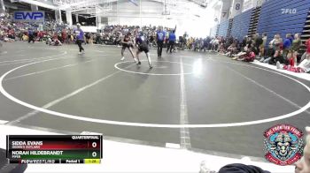 95 lbs Quarterfinal - Norah Hildebrandt, Piper vs Sidda Evans, Ogden`s Outlaws