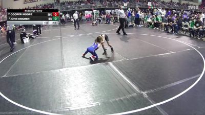 53 lbs Champ. Round 1 - John Kramer, IronHawk Wrestling Academy vs Cooper Moore, Bennington Wrestling Club