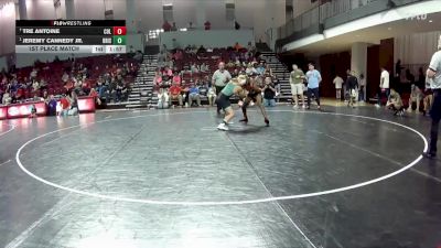 120 lbs 1st Place Match - Jeremy Cannedy Jr., Legacy Dragons Wrestling Club vs Tre Antoine, Hornet WC