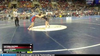 140 lbs Quarterfinal - Victoria Pasterz, Des-Lacs Burlington vs Hanna Ryberg, Bismarck Legacy