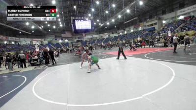 165 lbs Quarterfinal - Jayden Schmidt, Great Falls Bison vs Carter Peterson, GI Grapplers