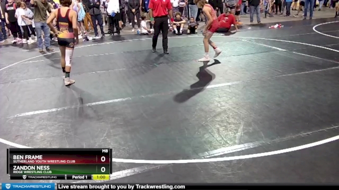 97 lbs Cons. Round 5 - Zandon Ness, Ridge Wrestling Club vs Ben Frame ...