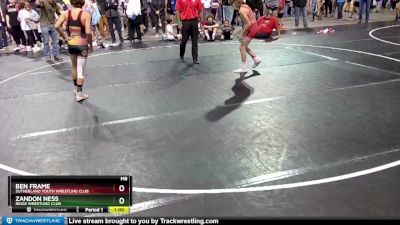 97 lbs Cons. Round 5 - Zandon Ness, Ridge Wrestling Club vs Ben Frame, Sutherland Youth Wrestling Club