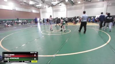 120 lbs Champ. Round 1 - Elias Gonzalez, Schurr vs Niko Tenki, Gabrielino