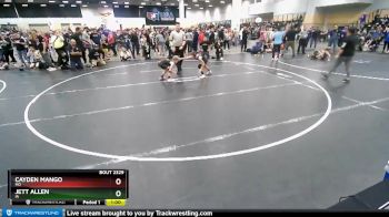 71 lbs Semifinal - Cayden Mango, MO vs Jett Allen, IA