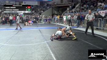 130 lbs Cons. Semi - Treviyah Thomas, Lawrence Elite vs Gabel Singer, Lawrence Elite