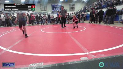 67 lbs Quarterfinal - Cain Howeth, Barnsdall Youth Wrestling vs Jaxson Dilbeck, Woodland Wrestling Club