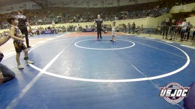 40 lbs Consi Of 8 #1 - Zerek Marin, Woodward Youth Wrestling vs Jonas Rodela, Borger Youth Wrestling