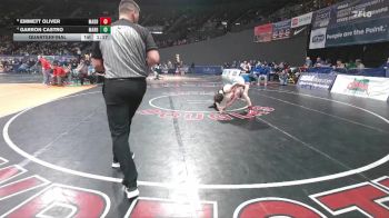 4A Boys 113 lbs Quarterfinal - Emmett Oliver, Madras Boys vs Garron Castro, Marshfield Boys