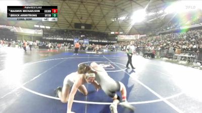 Boys 2A 150 lbs Cons. Semi - Magnus Michaelson, Bremerton vs Brock Armstrong, Orting