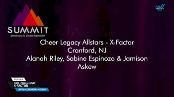Cheer Legacy Allstars - X-Factor [2025 L4.2 Senior - Medium Prelims] 2025 The D2 Summit