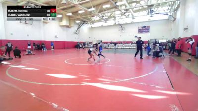 100 lbs Champ. Round 1 - Isabel Vasquez, Sunnyside vs Jazlyn Jiminez, Centennial (Bakersfield)