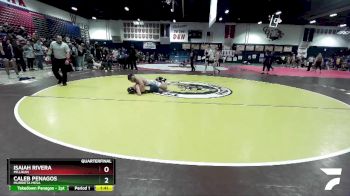 138 lbs Quarterfinal - Caleb Penagos, Murrieta Mesa vs Isaiah Rivera, Millikan