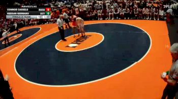 157 lbs Finals (8 Team) - Connor Cassels, Woodstock (Marian) vs Keegan Germano, Tolono (Unity)