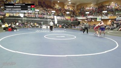 285 lbs Quarterfinal - Brody Chambers, Gypsum-Southeast Of Saline HS vs Camden Jackson, Osage City HS