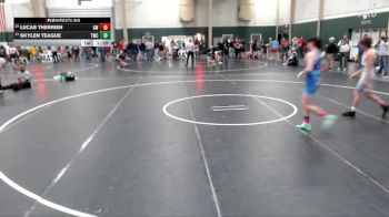 126 lbs Champ. Round 2 - Lucas Therrien, Gothenburg Wrestling vs Skylen Teague, Torrington Wrestling Club