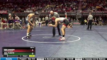 1A-160 lbs Cons. Round 2 - Ben Puente, AGWSR vs Ben Hansen, Missouri Valley